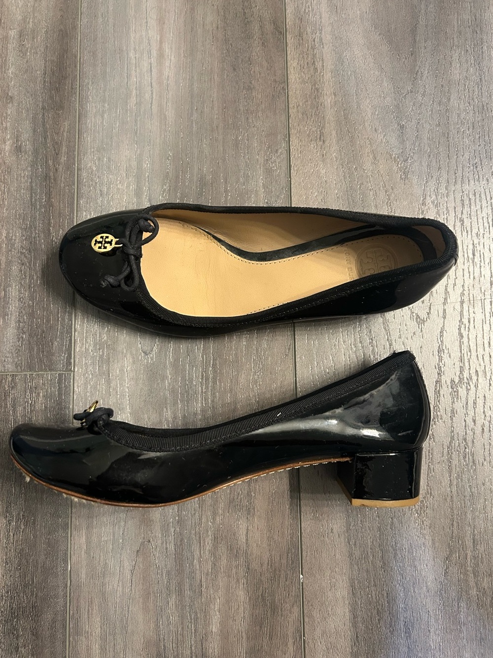 Tory Burch | Patent Black Block Heel